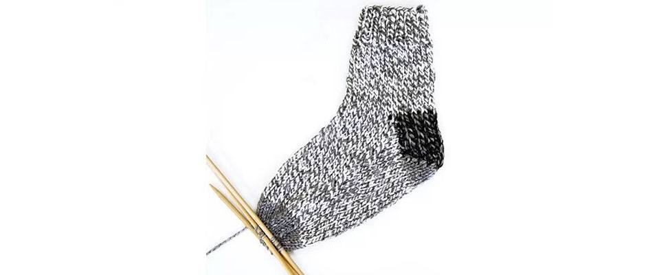 Knit Slouchy Socks Instep Decreases