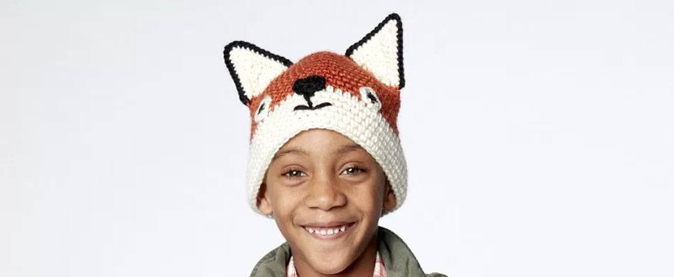 Fox Hat in size 6-8 years