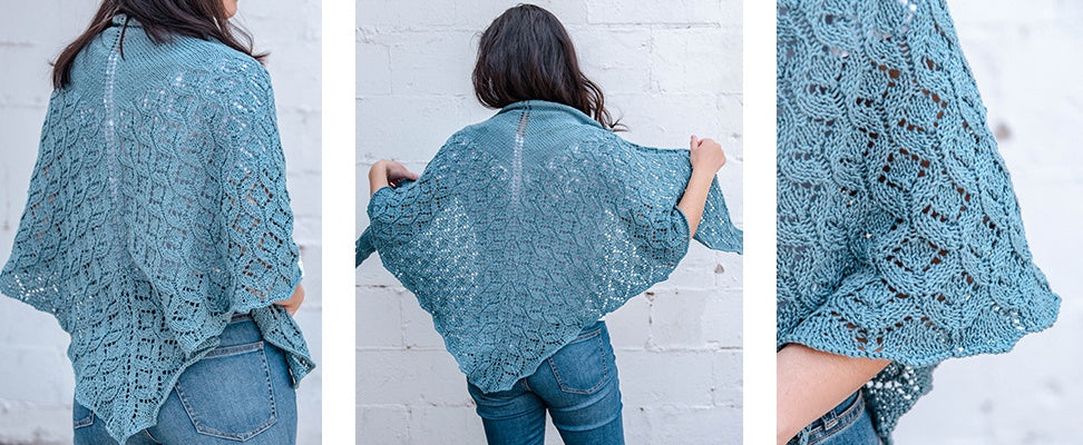 Pastoral Lace Knit Shawl in Patons Grace yarn