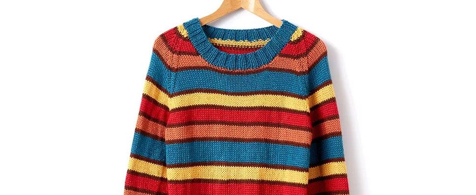 4 Rules of Striping in a knit sweater
