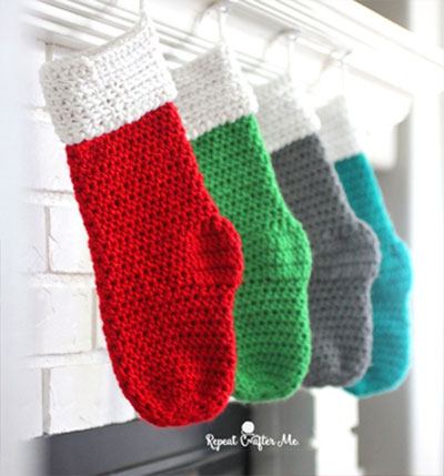 Caron Christmas Stocking by RepeatCrafterMe