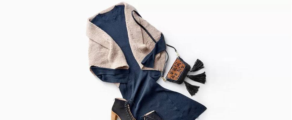 Patons Stitch Style Knit Envelope Cardigan