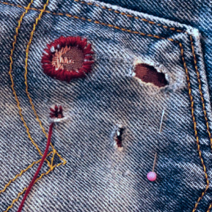 Stitching Jeans Image