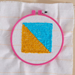 Step 4: Ring on cloth with designs Back