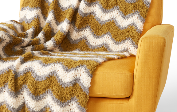 Bernat Foamy Waves Crochet Blanket