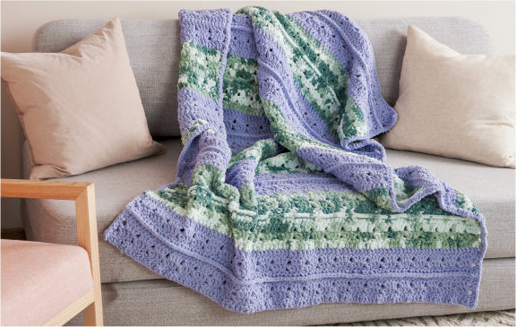 Bernat Crochet Textured Life Blanket