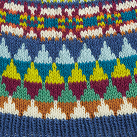Patons Color Kaleidoscope Poncho Pattern in progress Lesson 3