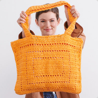 Bernat Filet Crochet Tote Bag