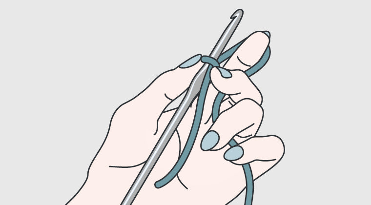 How to Hold the Yarn and Crochet Hook