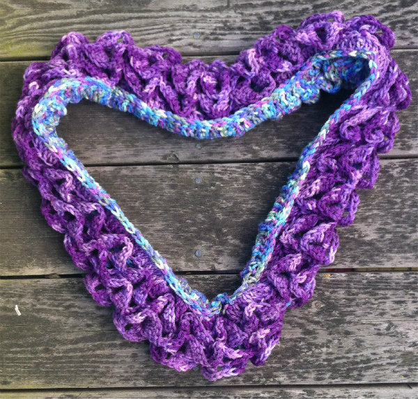 crocodile stitch crochet scarf