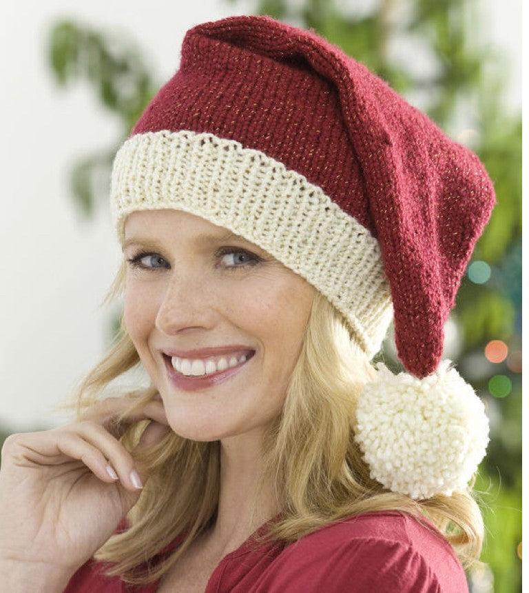 Easy Knit Santa Hat