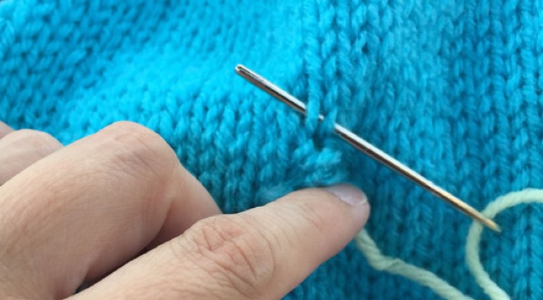 How to Fix a Hole in Your Knitting with Embroidery