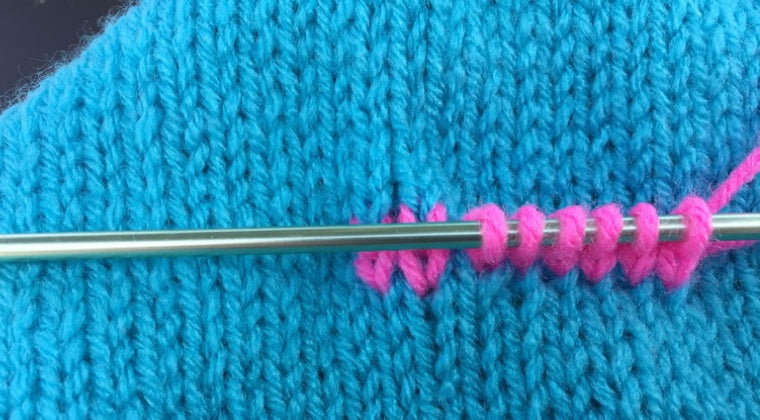 How to Fix a Hole in Your Knitting with Embroidery