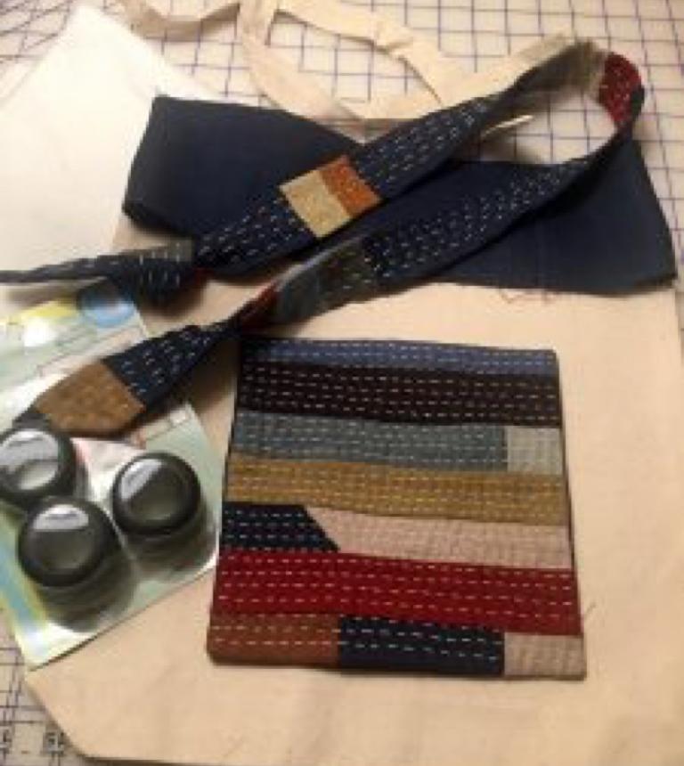 Kantha Hand Stitching with Tim Holtz Craft Thread