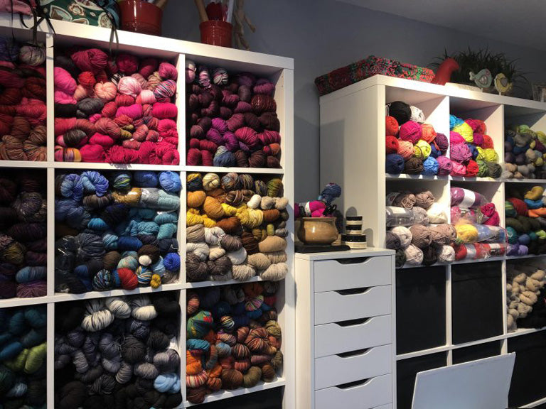 Marly Bird's Yarn Wall