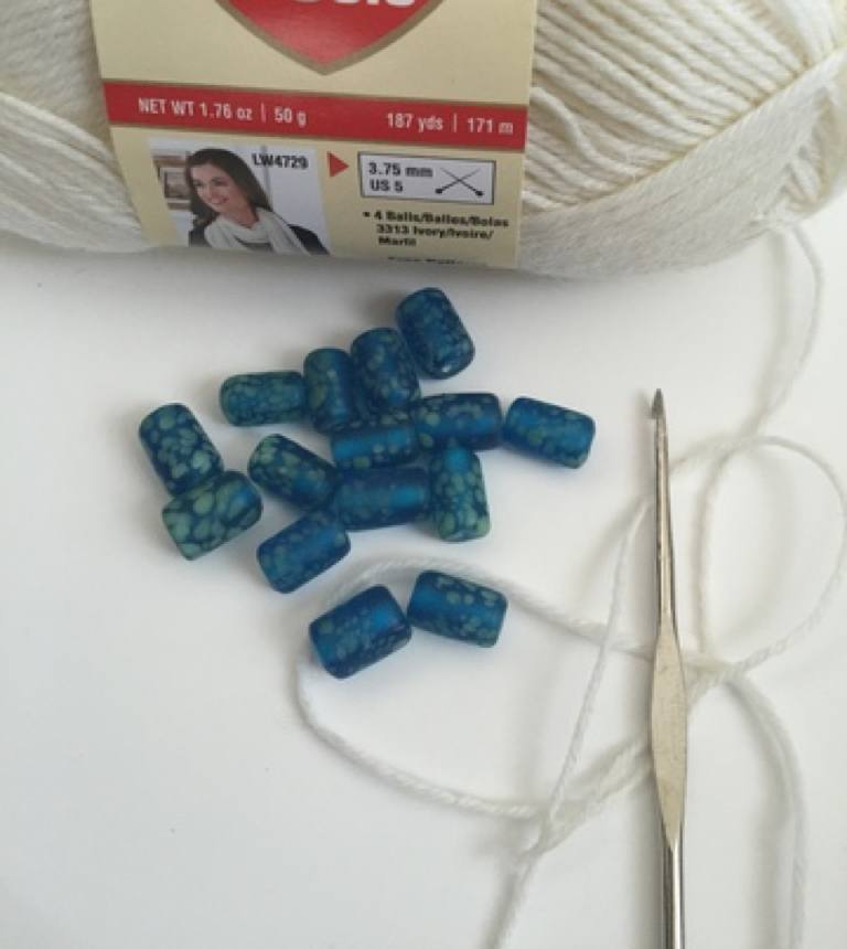 How to Crochet with Beads (without pre-stringing) - Crafting for Weeks