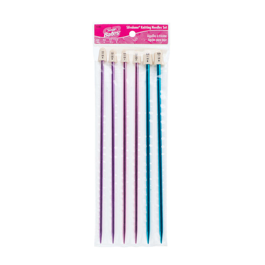 Susan Bates Silvalume Single Point Knitting Needles 14 -Size 13