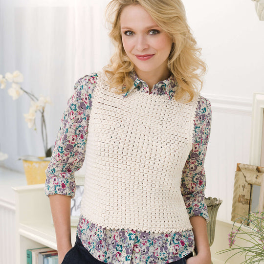 Aunt Lydia's Lovely Lace Vest Pattern Pattern