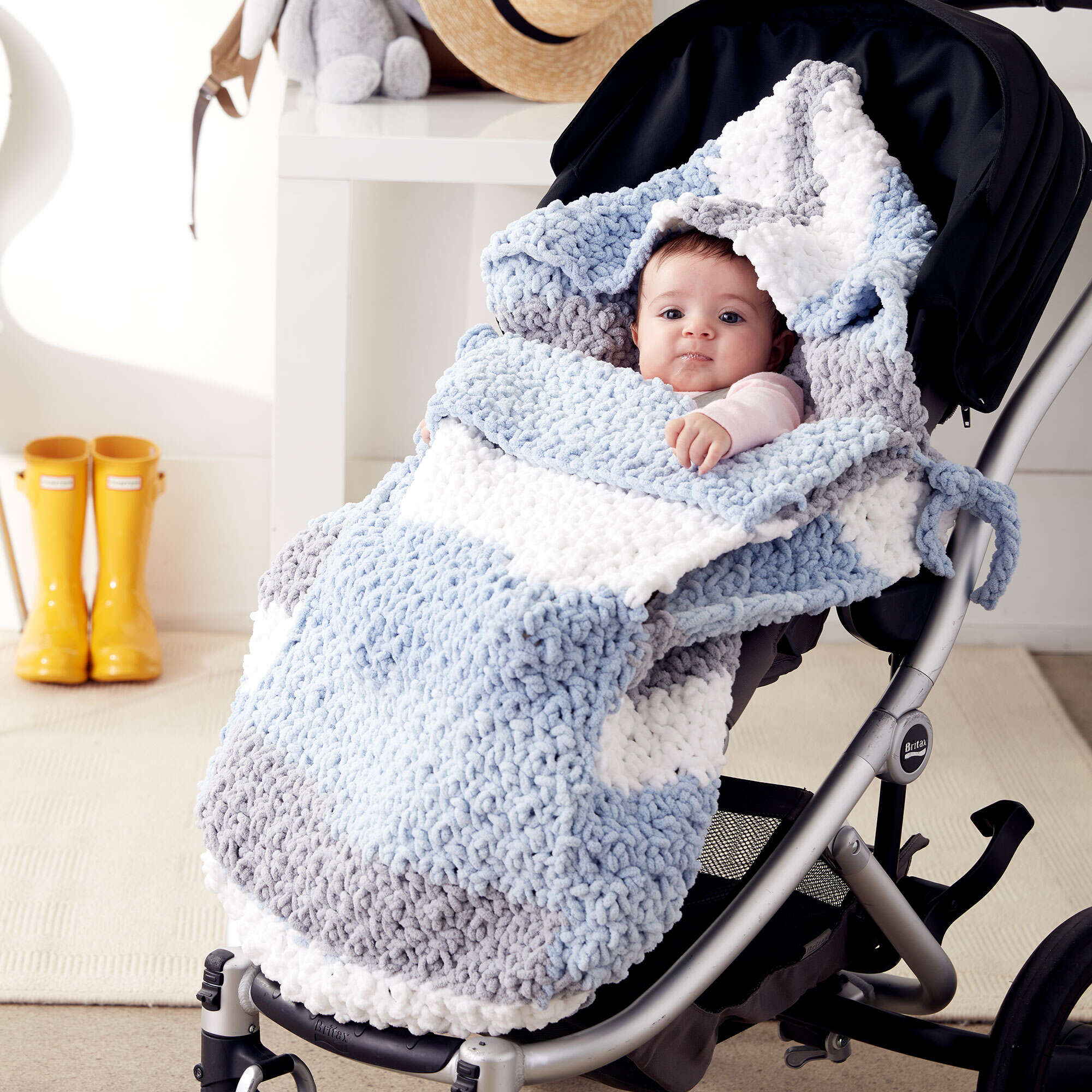 Easy Crochet Stroller Blanket