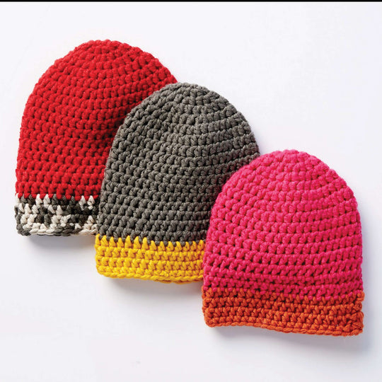 Bernat Beginner Pom On Top Crochet Beanie​ Pattern