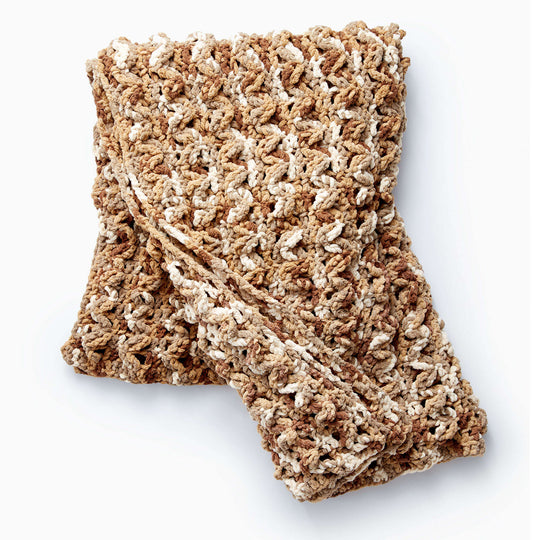 Free Crochet Pattern, Bernat Blanket Twists Textured Life Crochet Blanket, #Yarnspirations…