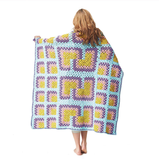 Bernat Modern Geometry Crochet Blanket