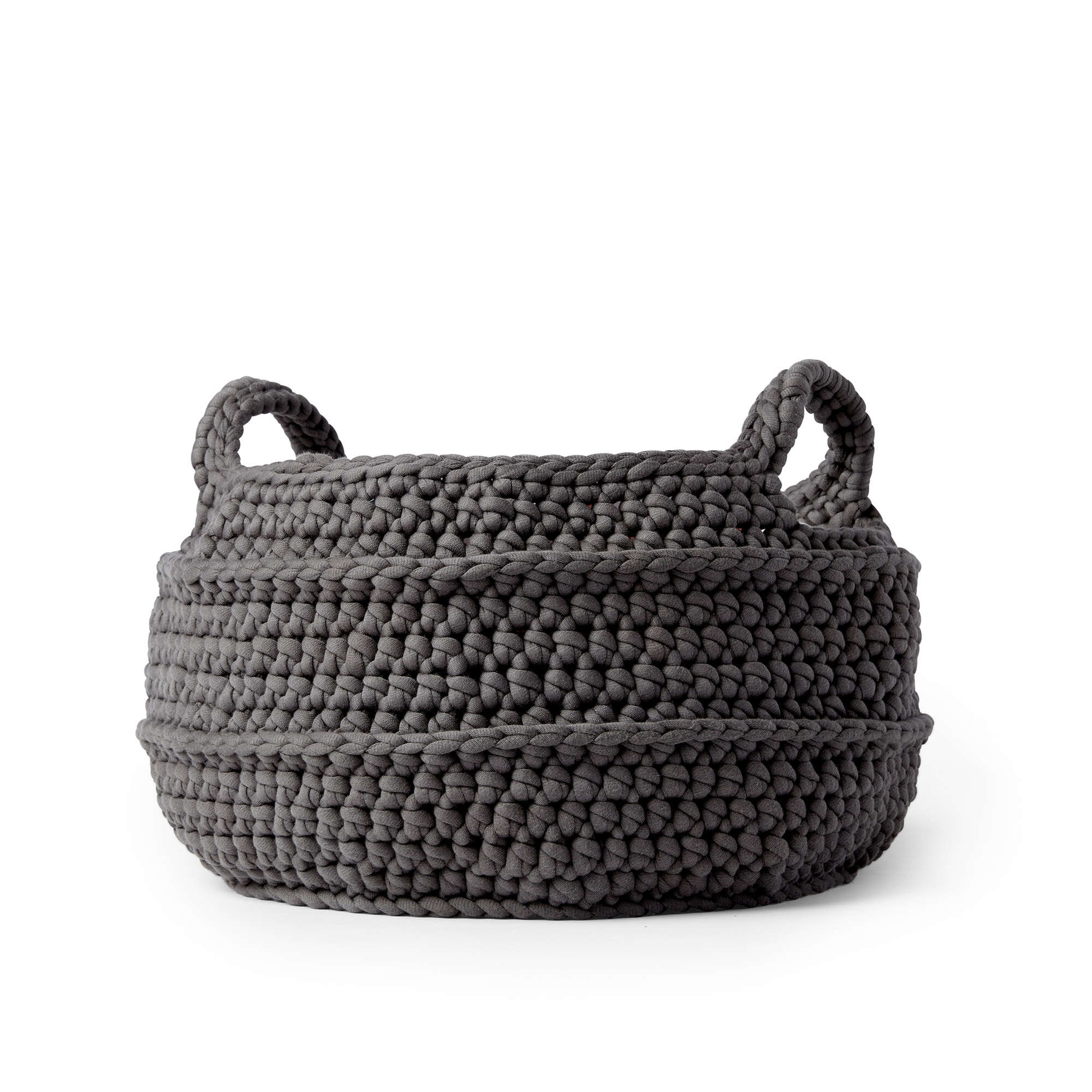 Bernat Crochet Basket with Handles