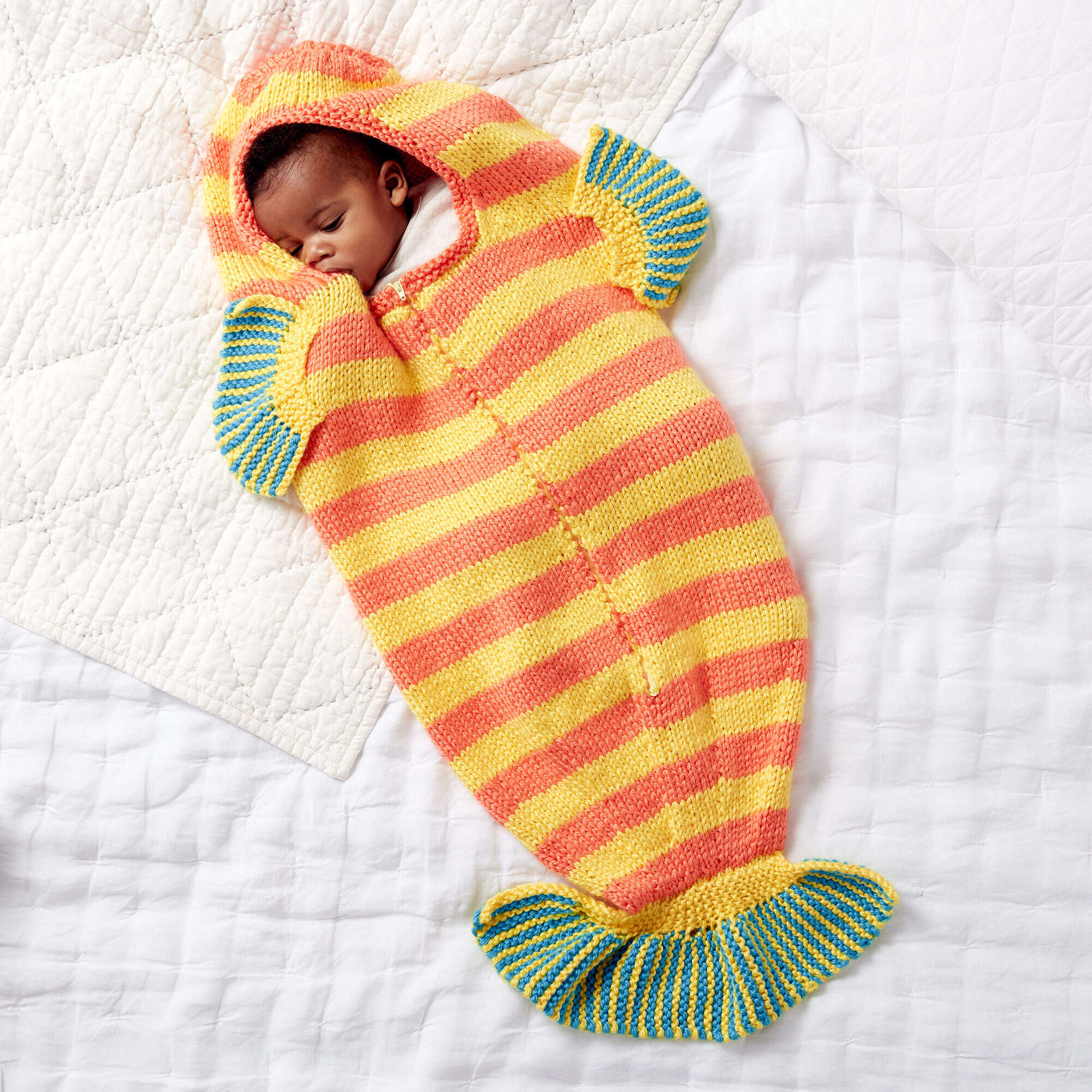 Easy Clownfish Knit Slumber Sack