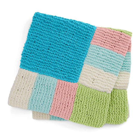 Knot stitch baby blanket - free knitting pattern