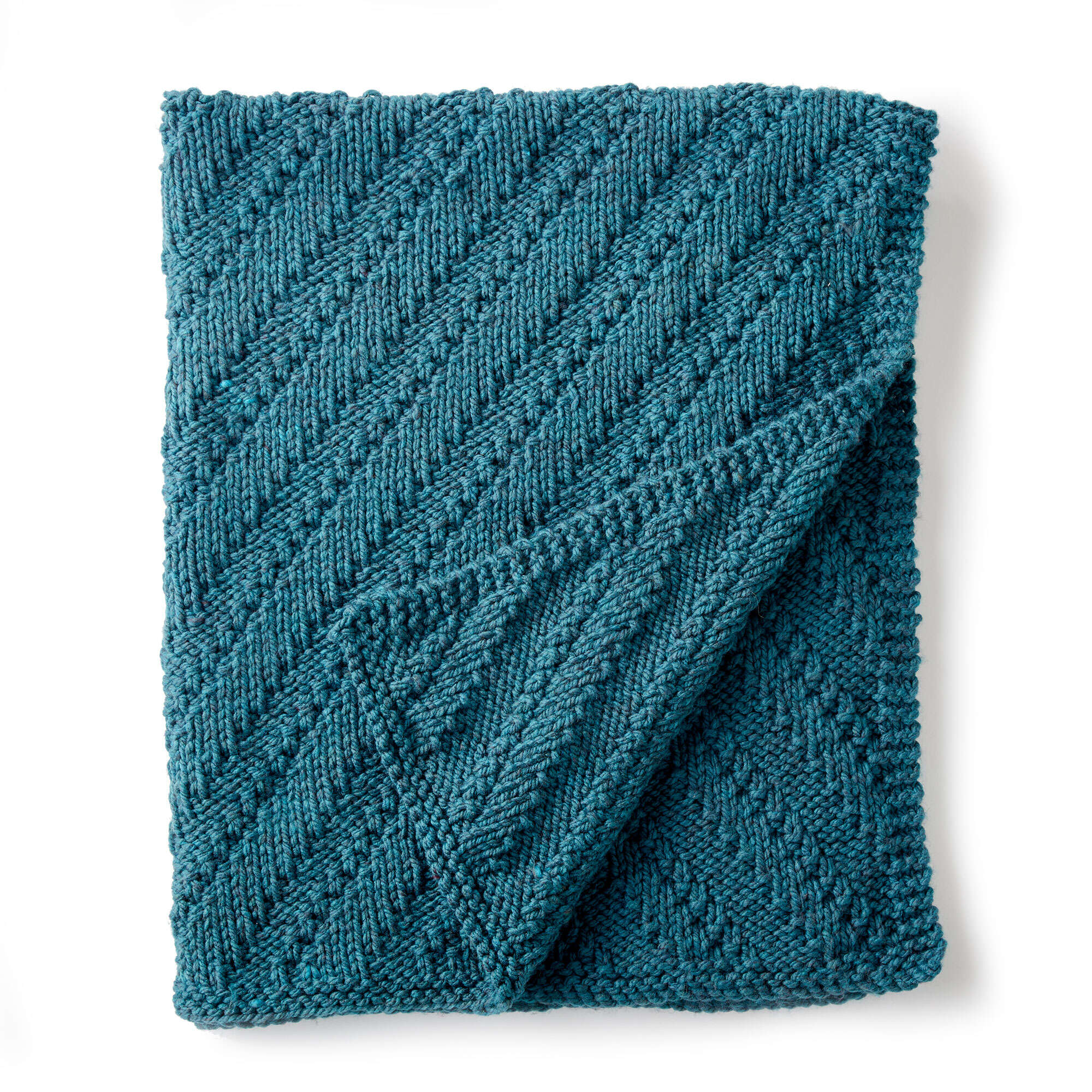 Free Pattern: Reversible Knit Lap Blanket in Bernat Softee Chunky yarn