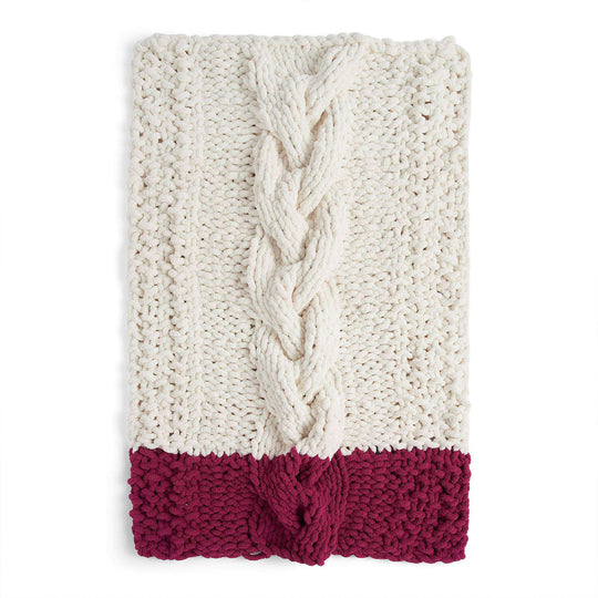 Bernat Blanket Stitch Trim Crochet Blanket