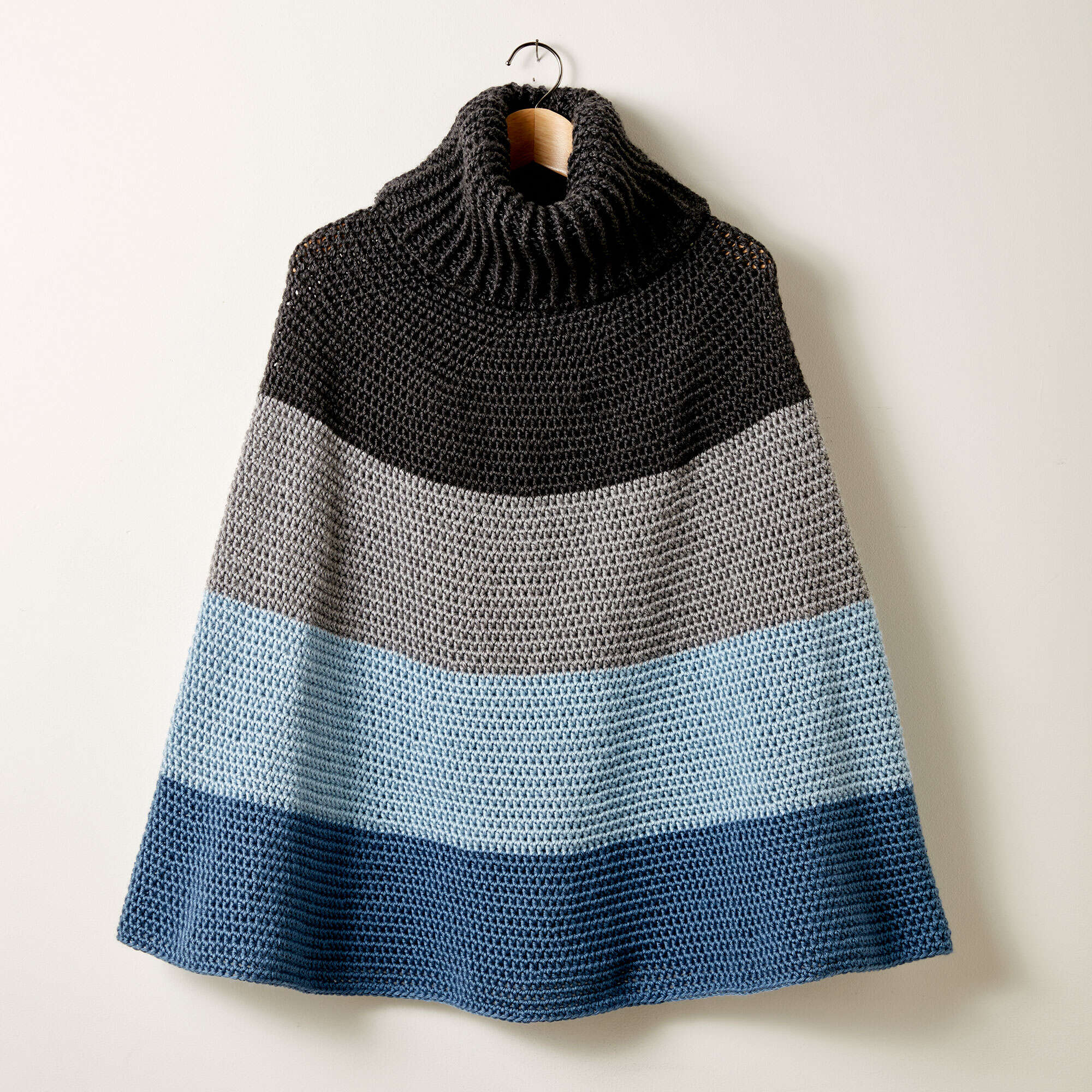 Free Pattern: Cozy Crochet Cowl Cape in Caron Simply Soft yarn
