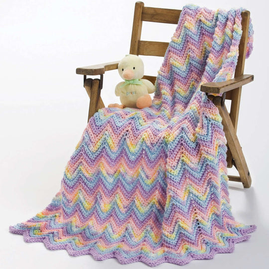 Free Caron Easy Peasy Crochet Baby Blanket Pattern