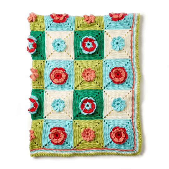 Free Caron Easy Peasy Crochet Baby Blanket Pattern