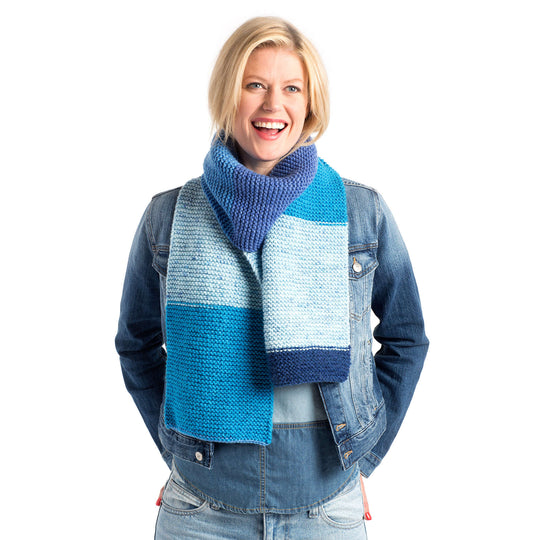 Free Pattern Review: Caron Cakes Basic Knit Scarf – made by marni
