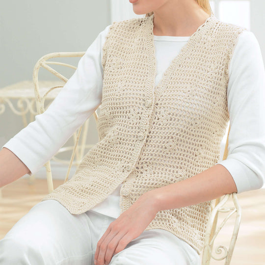 Free Patons Seashell Crochet Vest Pattern