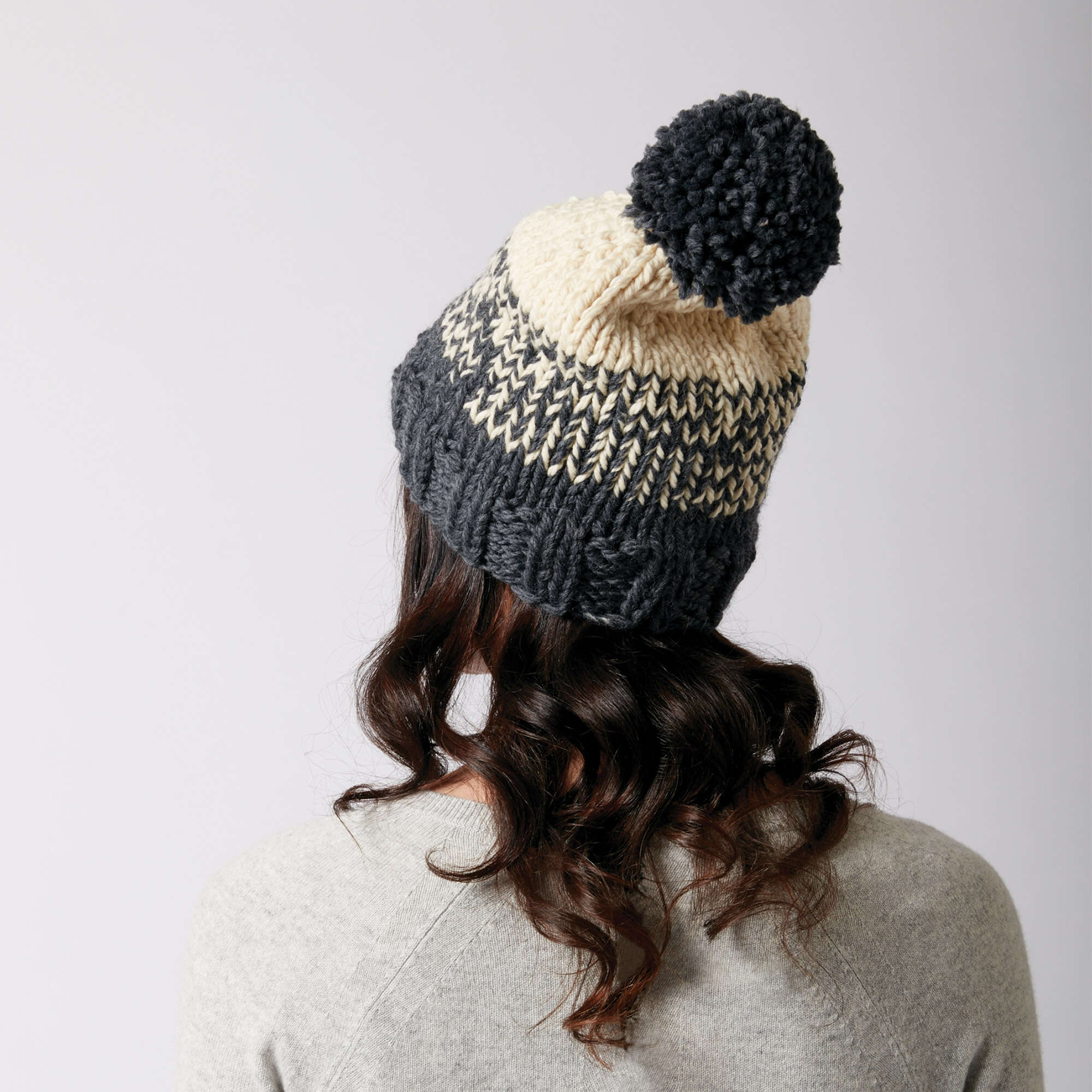 Free Pattern: Phased Out Hat in Patons Classic Wool Bulky yarn