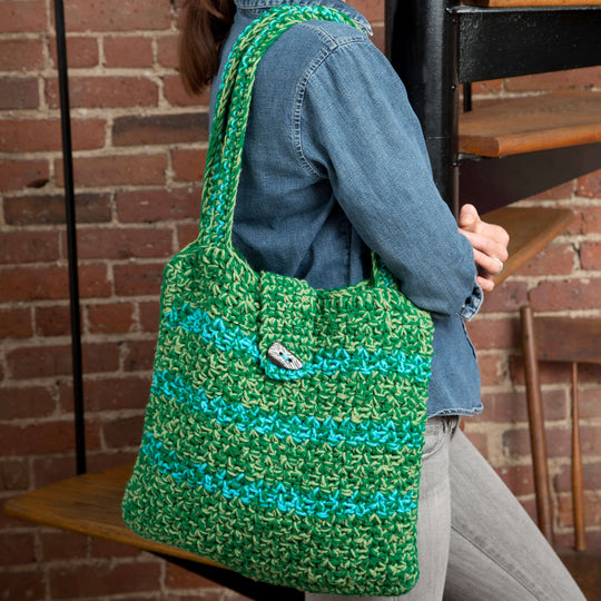 Heart Pattern Crochet Bag, Hollow Out Knitted Tote Bag, Y2k Style