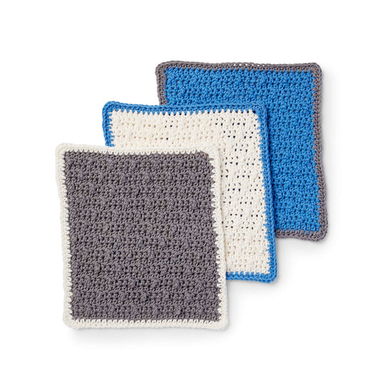 Lily Crochet Mock-Rame Crochet Coasters Set