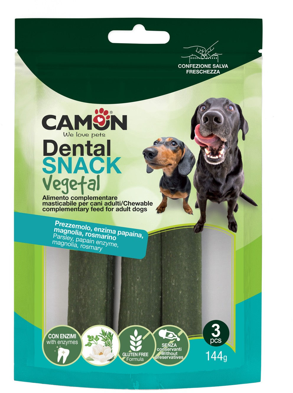 CAMON Recompense pentru câini Enzysticks Dental vegetal 3pcs/144g