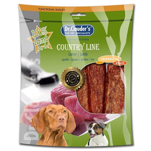 DR. CLAUDERS Dog Premium Country Line 100% carne deshidratată de miel 170g