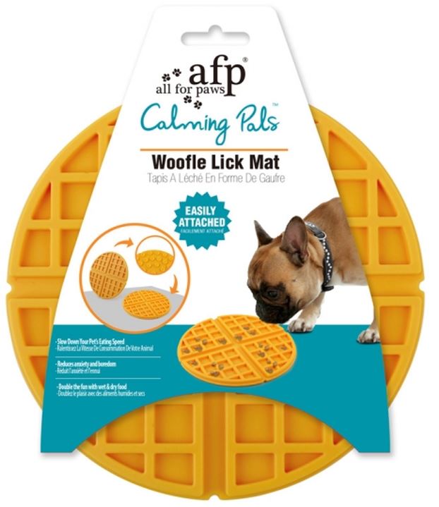 All for paws calm pals jucărie pentru calmare woofle lick mat, 20x20cm