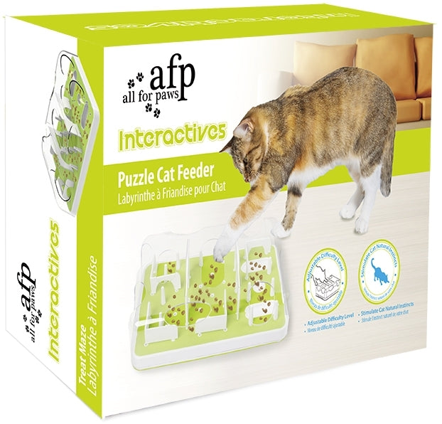 ALL FOR PAWS Interactive Hrănitor pisici cu eliberare recompense, 33.4x22,4x9cm