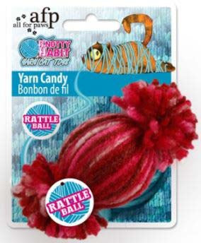 ALL FOR PAWS Knotty Habit Jucărie pentru pisici Bomboană din fire 9,5cm