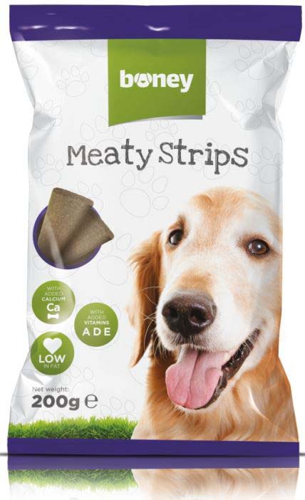Boney recompense pentru câini meaty strip 200g