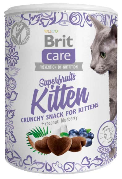 BRIT CARE Superfruits, recompense crocante fără cereale, pentru pisicuţe 100g