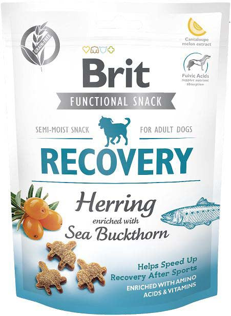 BRIT Functional Snack Recovery, recompensă pentru câini, cu Hering 150g