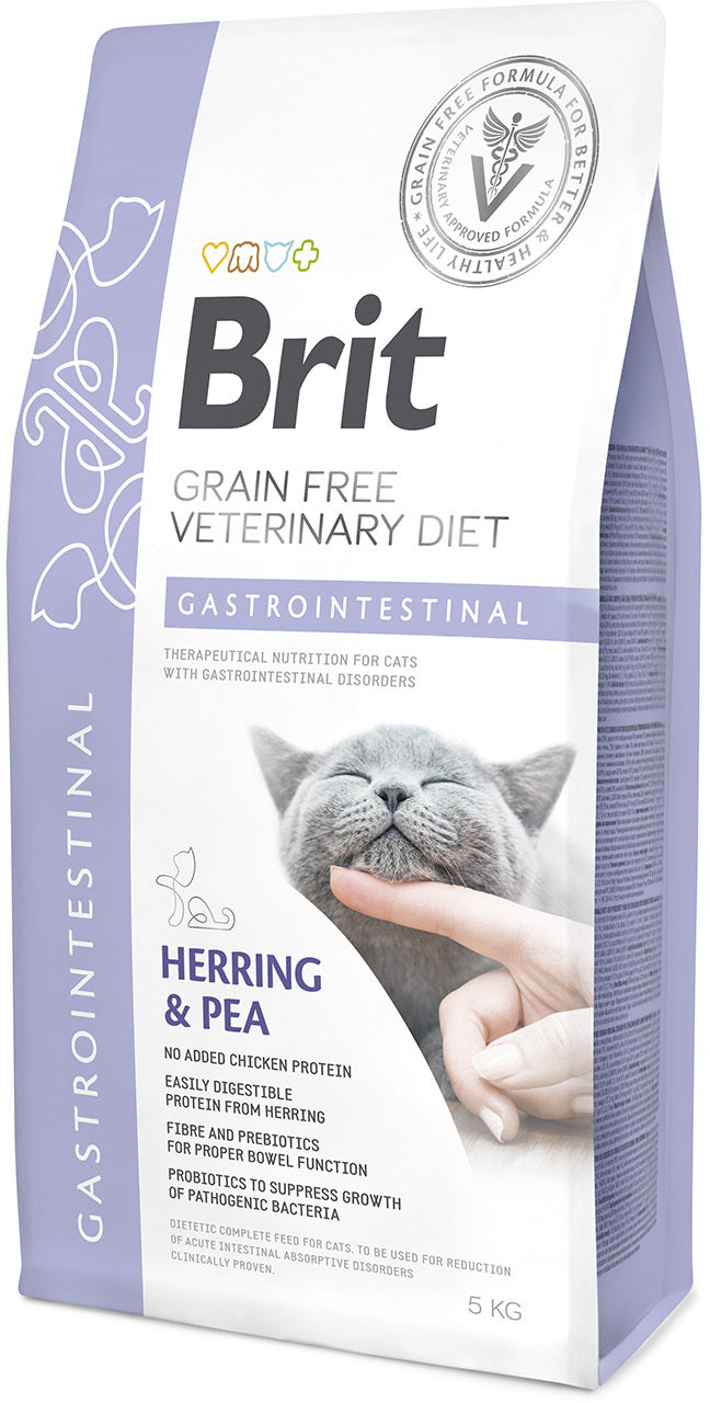 BRIT VD Gastrointestinal pentru pisici, reducerea tulburărilor intestinale