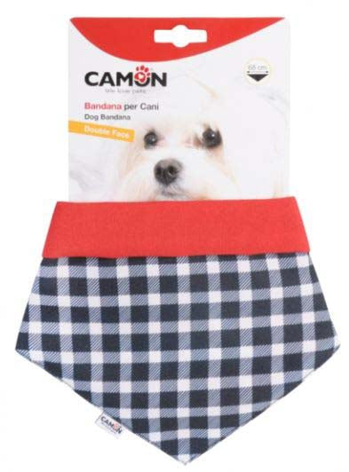 CAMON Bandană reversibilă pentru câini TARTAN 100cm