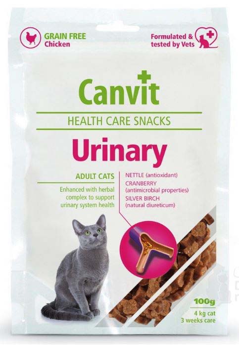 CANVIT Urinary Delicatesă pentru pisici, fără cereale cu Pui, 100g